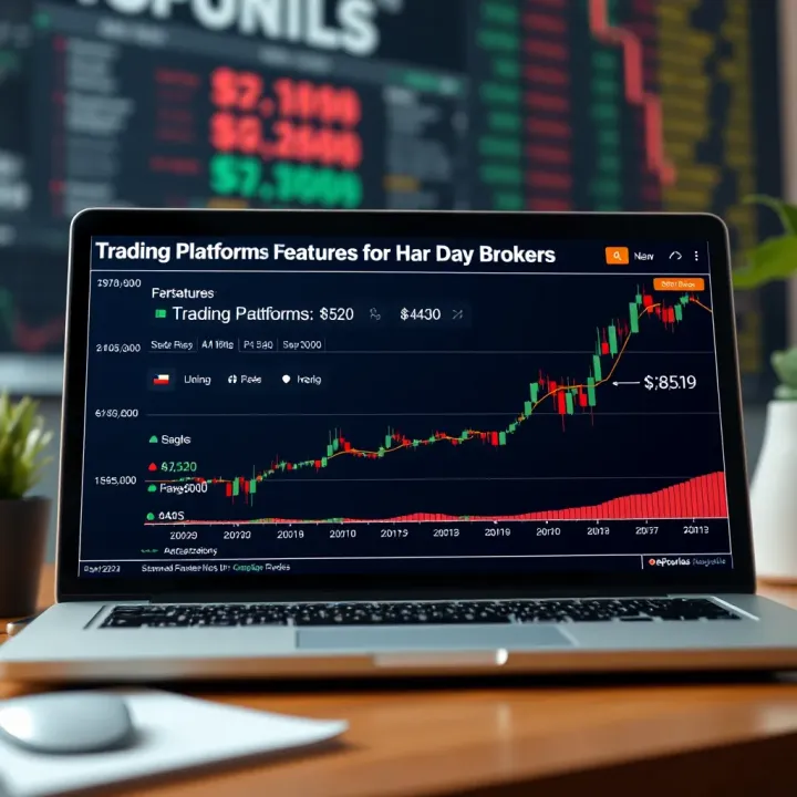 Comparison of Trading Platforms for Day Trade Brokers Graph displaying trading platform features comparison for day trading brokers
