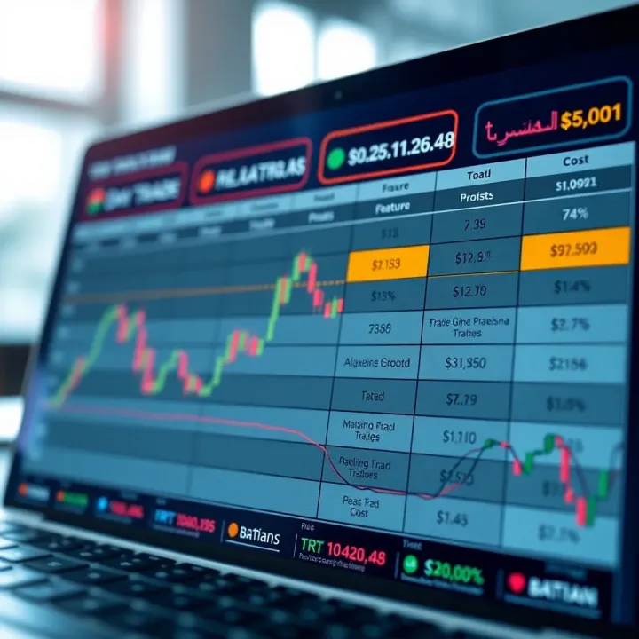 Graph showing comparison of features and costs of various day trading platforms in Brazil