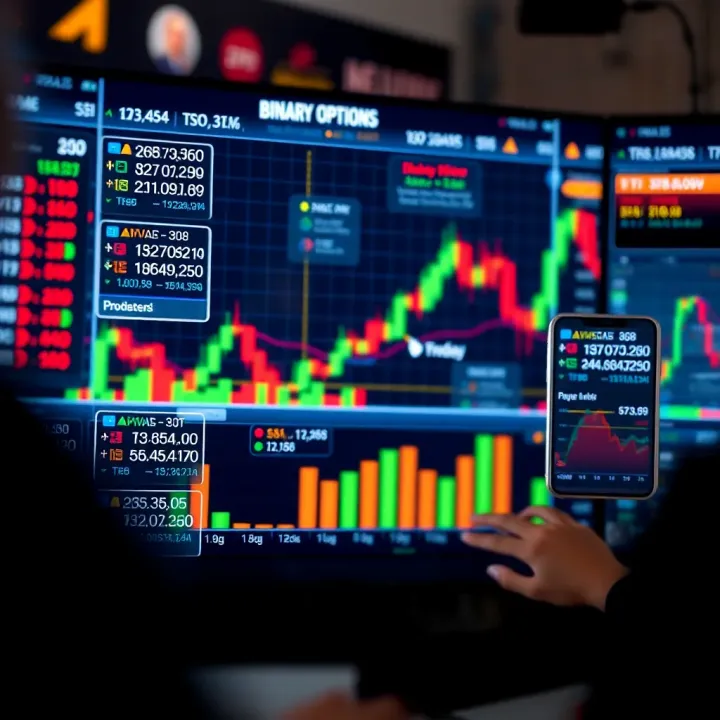 Fundamental Concepts and Simple Strategies in Binary Options Trading Illustration showing basic concepts and strategies for binary options trading