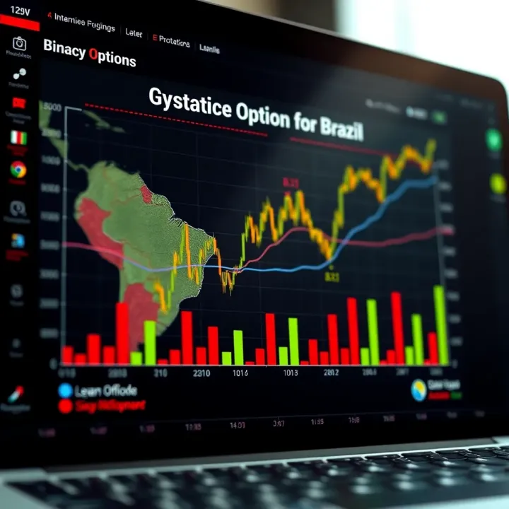 Chart showing binary options market trends in Brazil with legal and regulatory framework