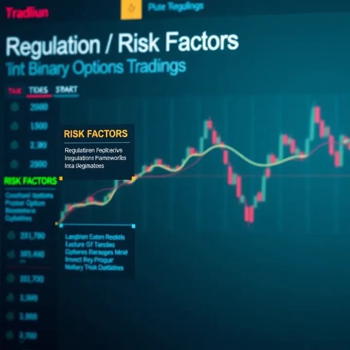 Diagram highlighting regulatory frameworks and risk factors associated with binary options investments