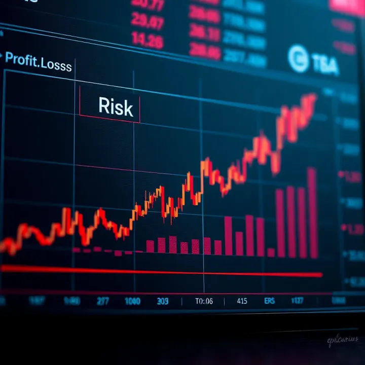 Risk Management Techniques for Binary Options Trading Graph illustrating risk management techniques and profit-loss balance in binary options
