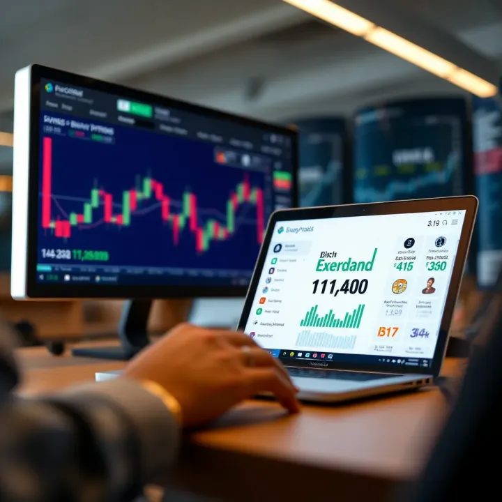 Illustration of key elements in binary options trading including strategy, risk, and regulation