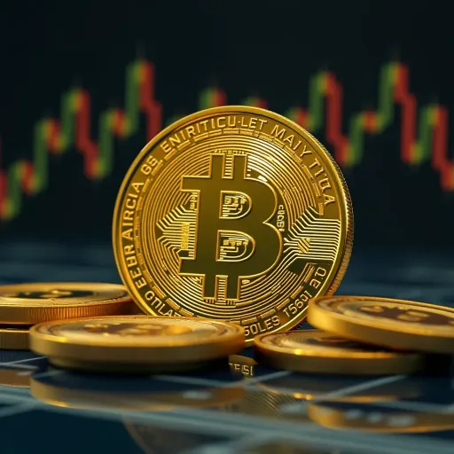 Illustration of economic indicators and investor sentiment influencing cryptocurrency market