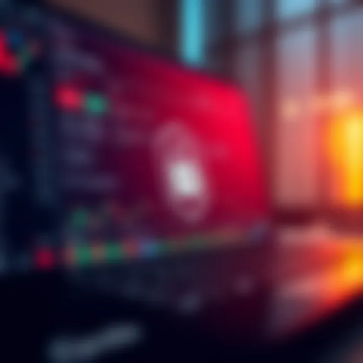 Security features dashboard showing encryption and user verification steps for trading platform