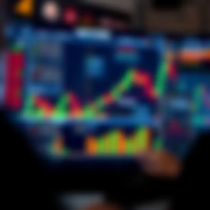 Illustration showing basic concepts and strategies for binary options trading