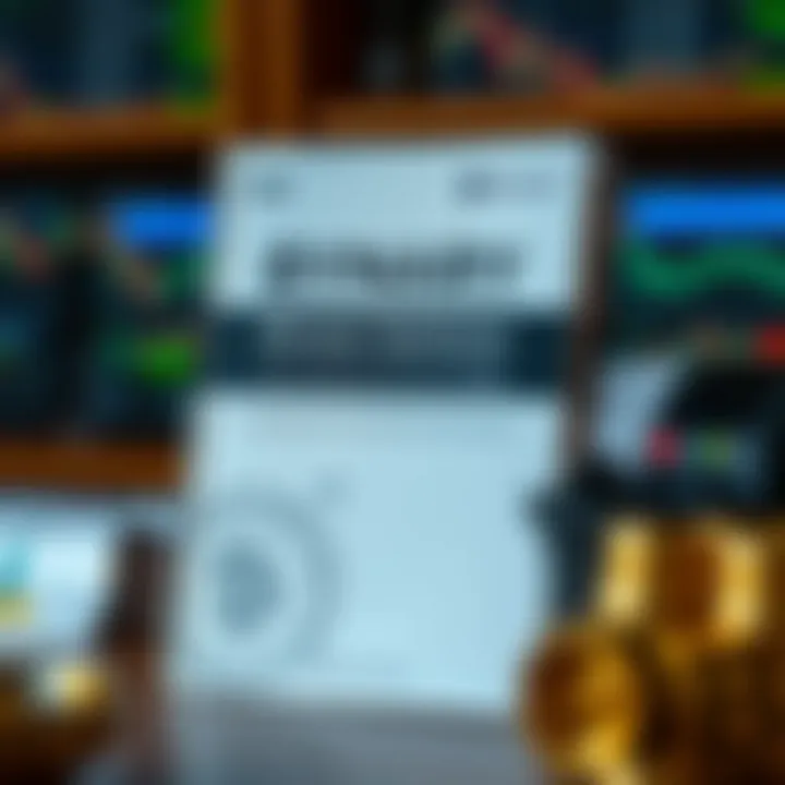 Cover of a Portuguese PDF book about binary options with educational symbols and financial icons