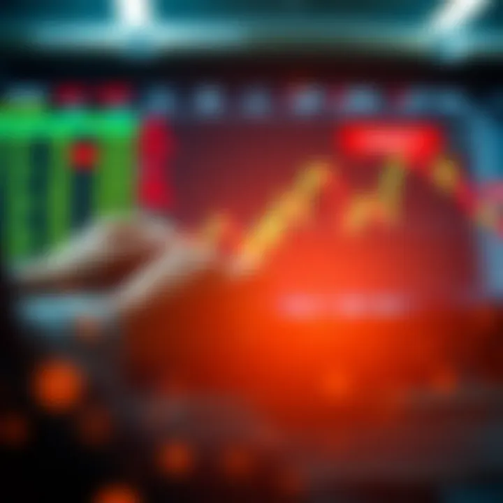 Conceptual graphic depicting risk management and decision making in binary options investment