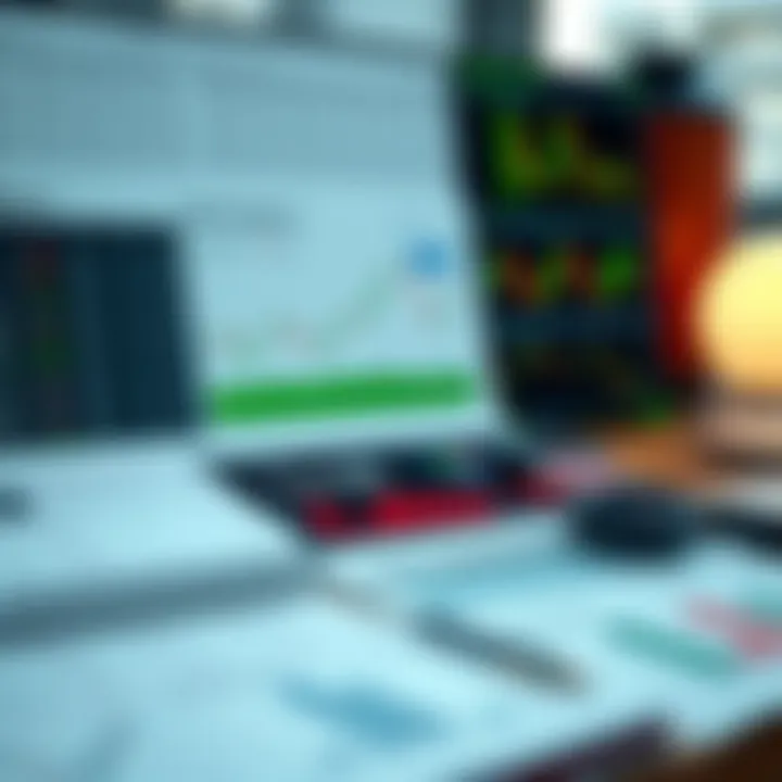 Binary options trading spreadsheet showing organized data and analysis charts
