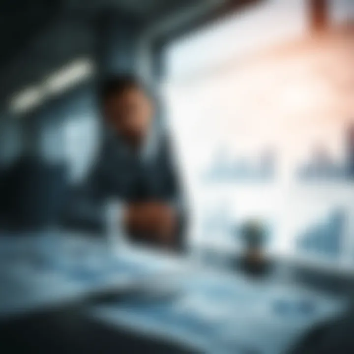 Risk Analysis and Strategic Decision-Making in Business Business setting with charts and graphs depicting risk analysis and decision-making