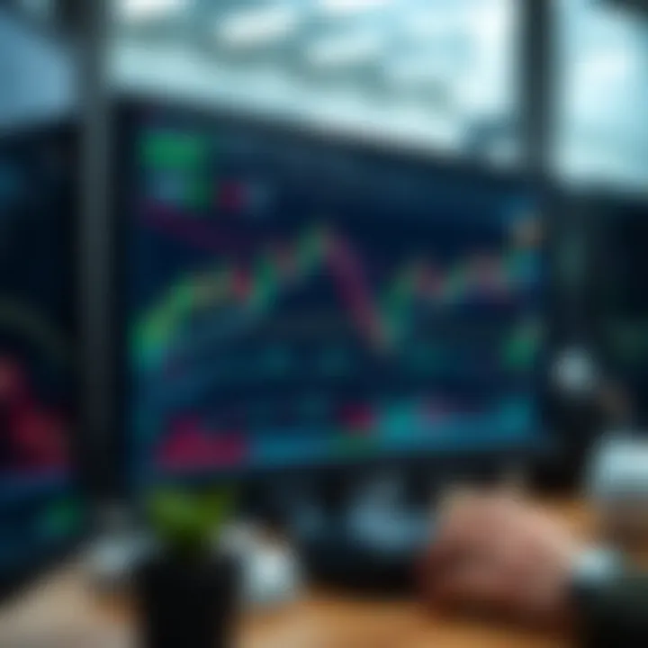 Interface of a day trading platform displaying charts and market data for efficient trading decisions