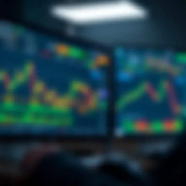 Secure online trading platform interface showcasing binary options charts and investment options