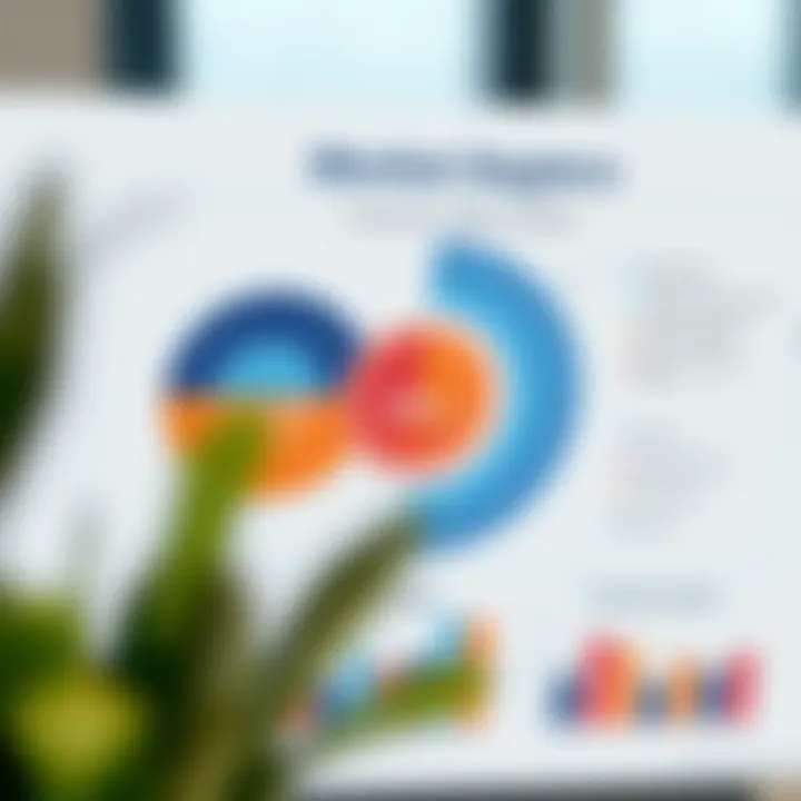 Market analysis chart showing customer segments and competitor positioning