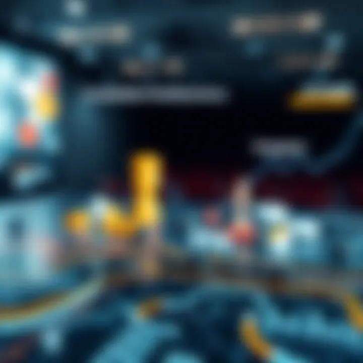 Competitive landscape visualization highlighting key competitors and market positioning