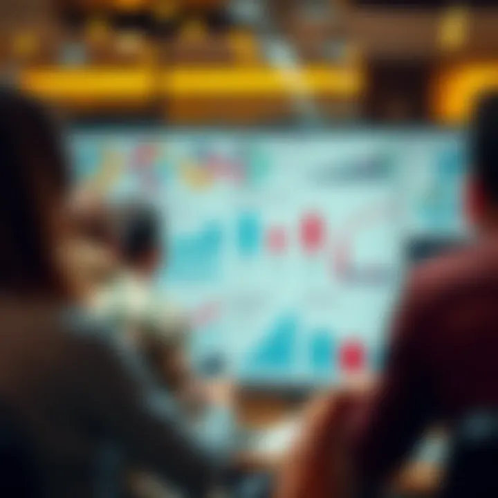 Comprehensive Market Research Overview Detailed market research charts and graphs displaying various industry trends and consumer behaviors