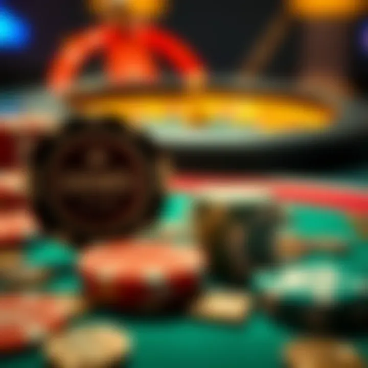 Comparison between virtual demo chips and real money chips used in online casino games