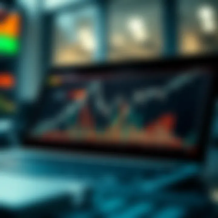 Graph depicting investment portfolios being automatically copied from one account to another