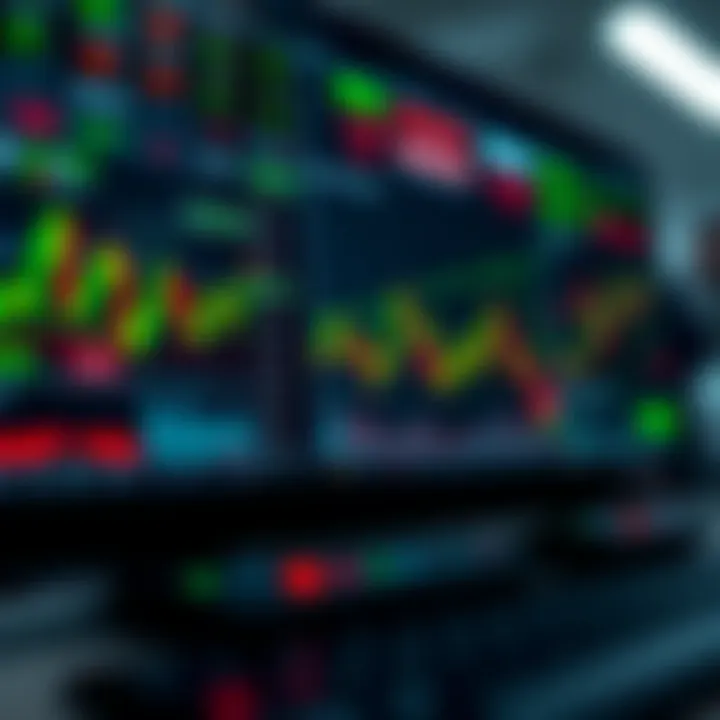 Digital interface displaying trading tools and risk management indicators