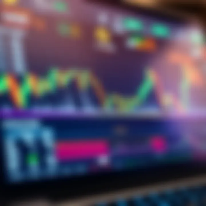 Interface of a cryptocurrency trading platform showing real-time bitcoin charts and trading options