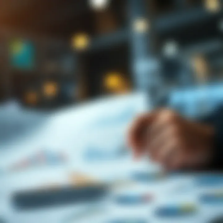 Data Analysis for Effective Risk Assessment and Decision Making Professional analyzing data charts to assess risk and make strategic decisions