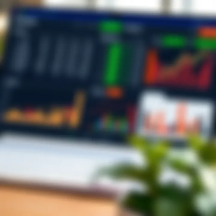Customized spreadsheet layout displaying financial metrics and performance graphs