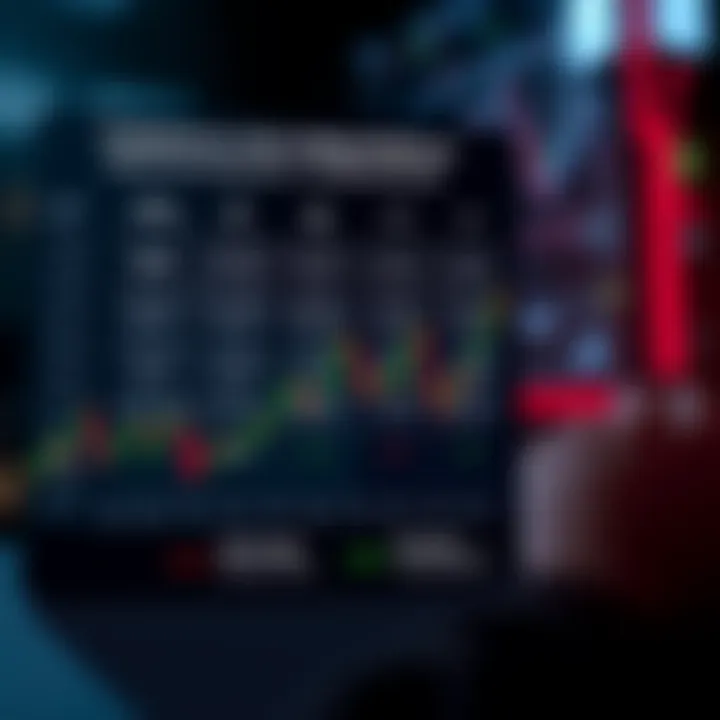 Comparison chart illustrating features and costs of different day trading platforms