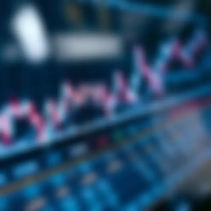 Stock chart showing intraday price fluctuations and trading volume