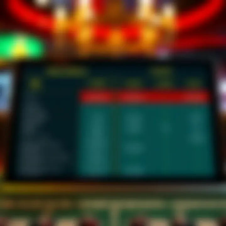 Comparison chart illustrating the key differences between binary options and online casinos