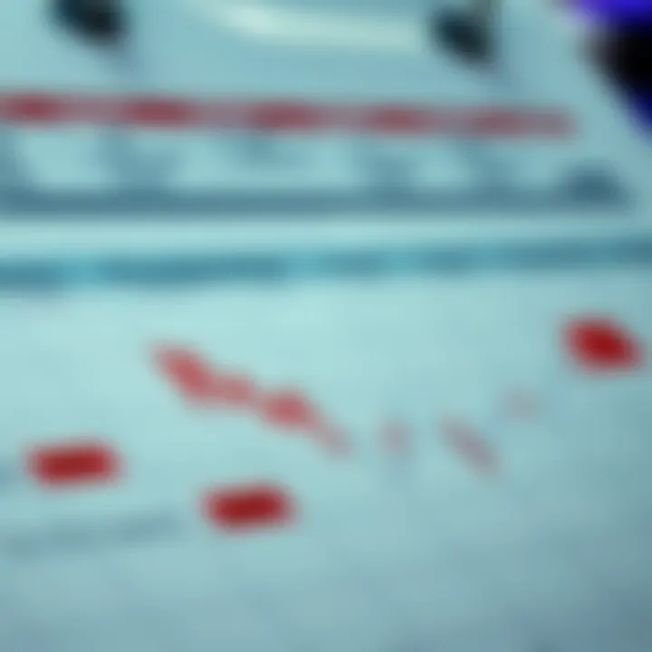 Calendar with marked dates representing key financial events throughout the year