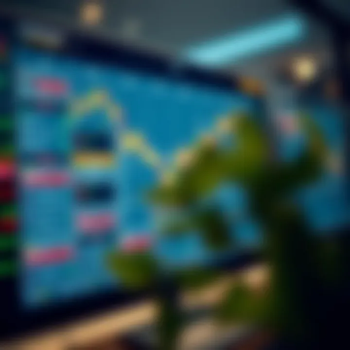 Economic calendar interface showing financial data and upcoming events for market analysis