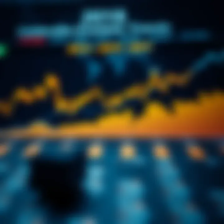 Graph illustrating the impact of major economic indicators on financial markets throughout the year