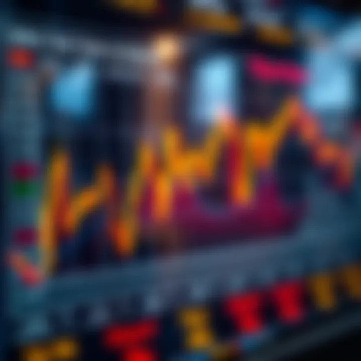 Illustration of a financial market chart alongside important economic event dates