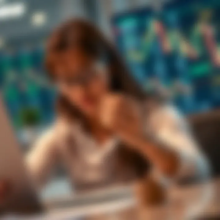 Conceptual illustration of factors influencing the choice of a day trading broker