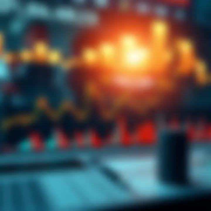 Graph depicting financial market trends and asset behavior analysis