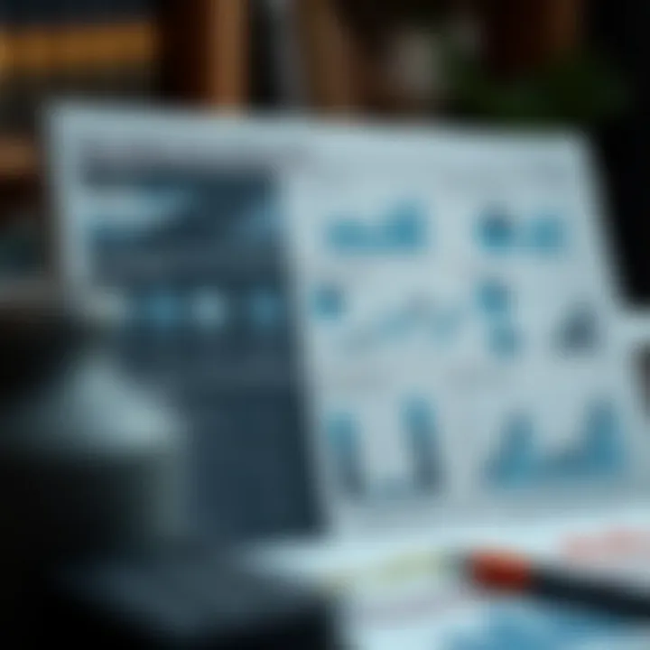 Structured PDF Layout for Market Analysis Presentation Organized PDF document layout with market analysis sections and visual data elements