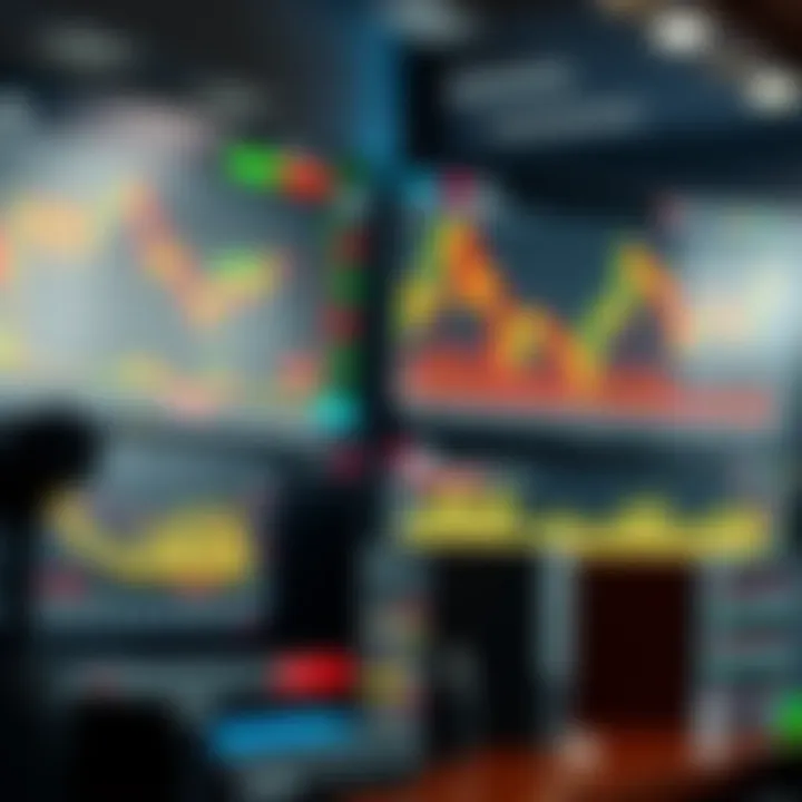 Dashboard with trading tools, charts, and risk management indicators