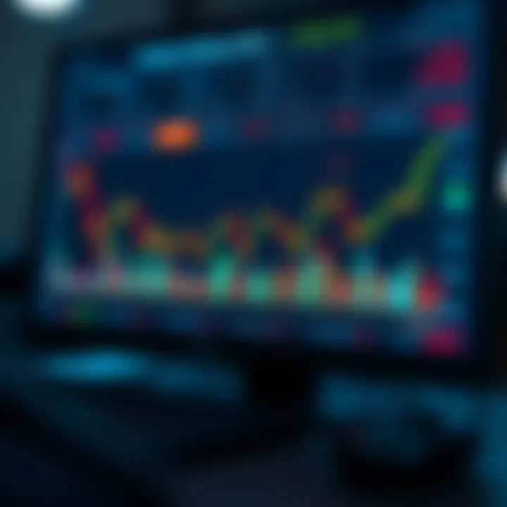 Graphical representation of trading strategies improvement with simulated market data
