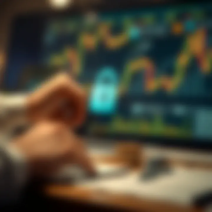 Conceptual illustration of investment security measures and risk management