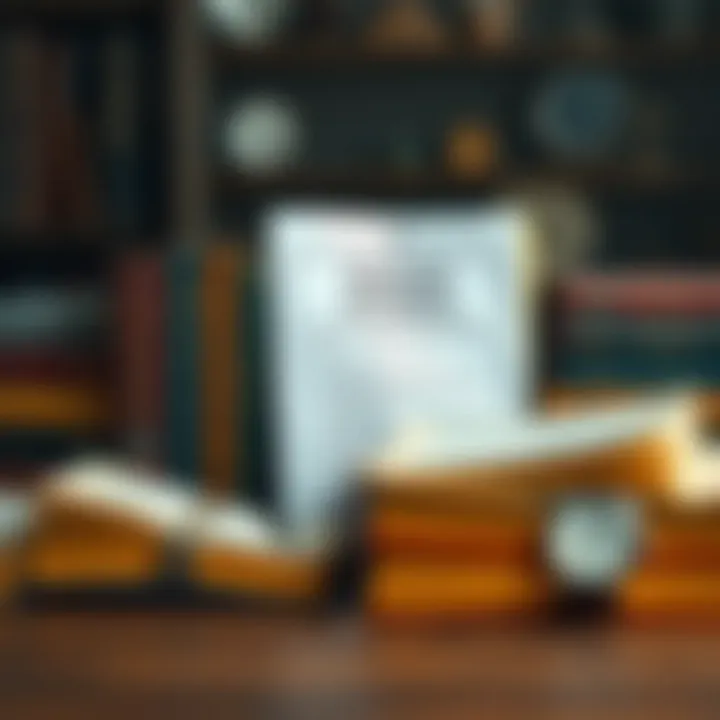 Collection of financial books and notes related to investment strategies