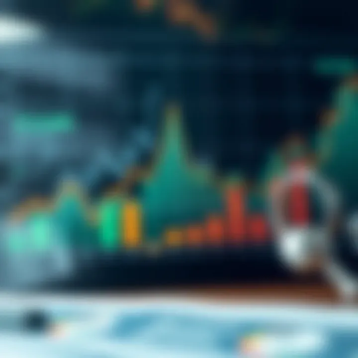 Graph illustrating market trends and competitive forces in a dynamic business environment