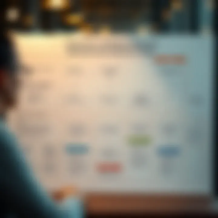 Flowchart illustrating different methods and tools used for market research and decision making