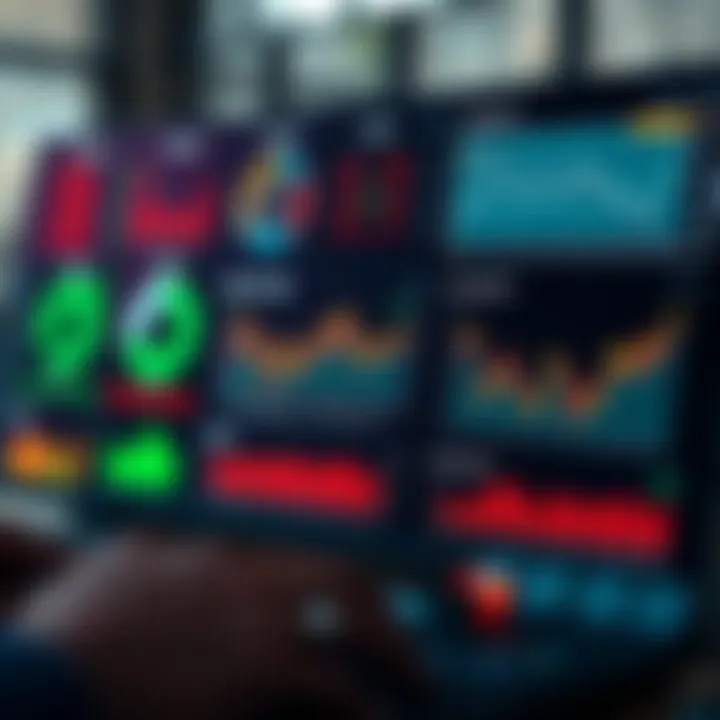 Dashboard with key indicators and tools for monitoring market trends and competition