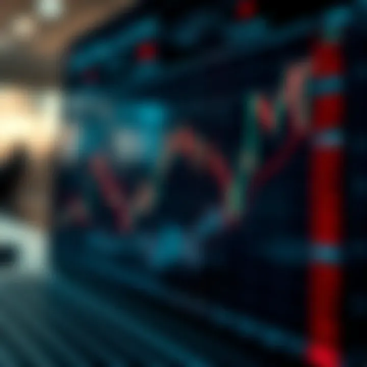 Graph showing market trends analyzed through price action techniques