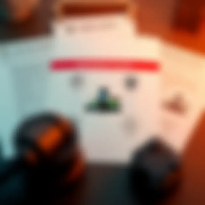 Illustration of legal documents and compliance symbols representing regulatory aspects of binary options brokers