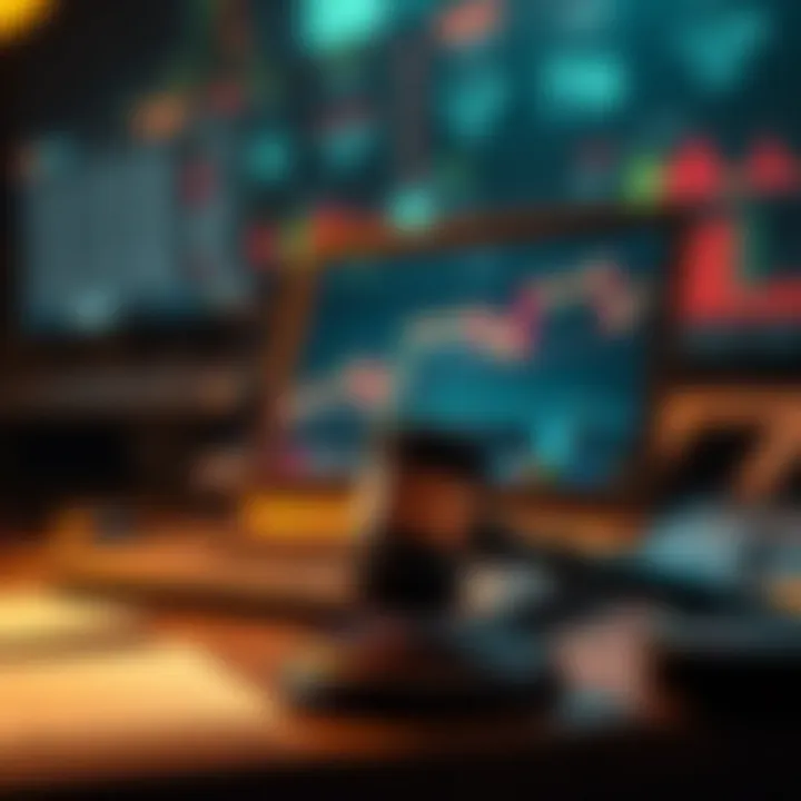 Conceptual graphic showing risk management and legal considerations in automated binary options trading
