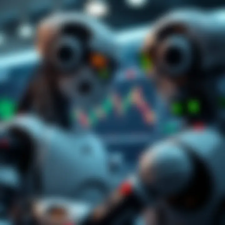 Illustration of automated trading software analyzing binary options market trends