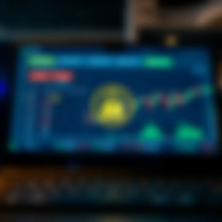 Secure digital platform interface for binary options investment with safety symbols