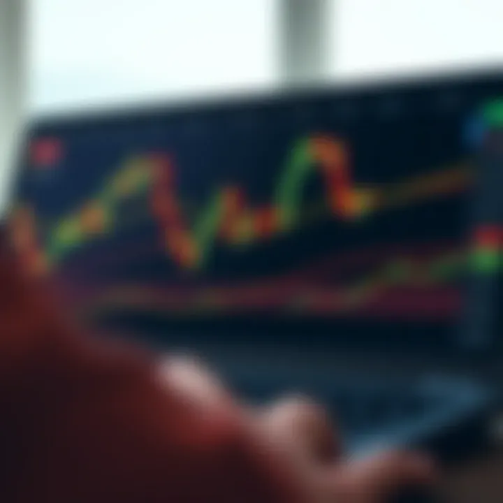 Detailed binary options trading chart displaying candlestick patterns and price trends