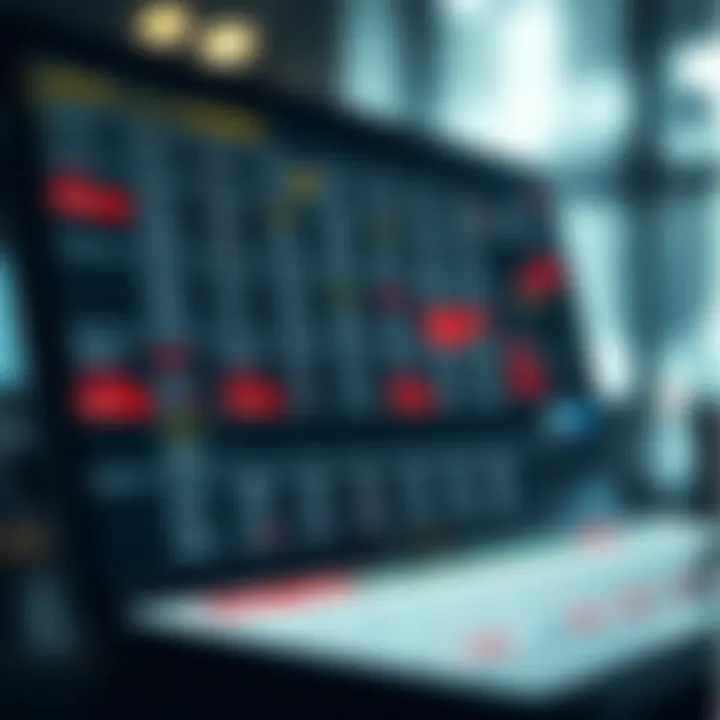 Economic calendar displaying financial events and indicators for informed investment decisions