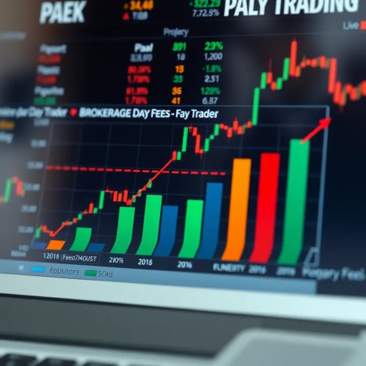 Graph showing comparison of brokerage fees and services for day trading